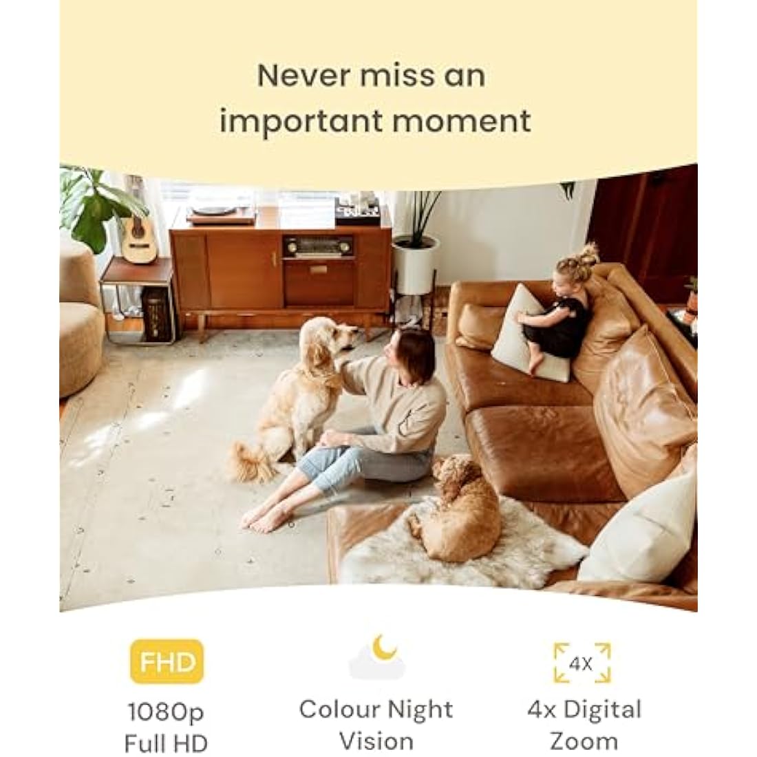 Furbo Mini Pet Camera – 1080p HD Indoor Dog & Cat Monitor with Audio