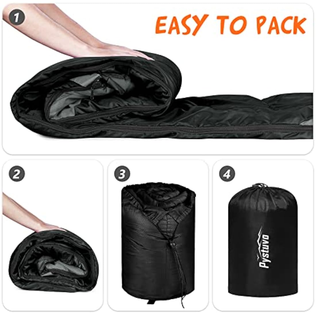 4-Season Sleeping Bag – Lightweight Waterproof Camping Sack