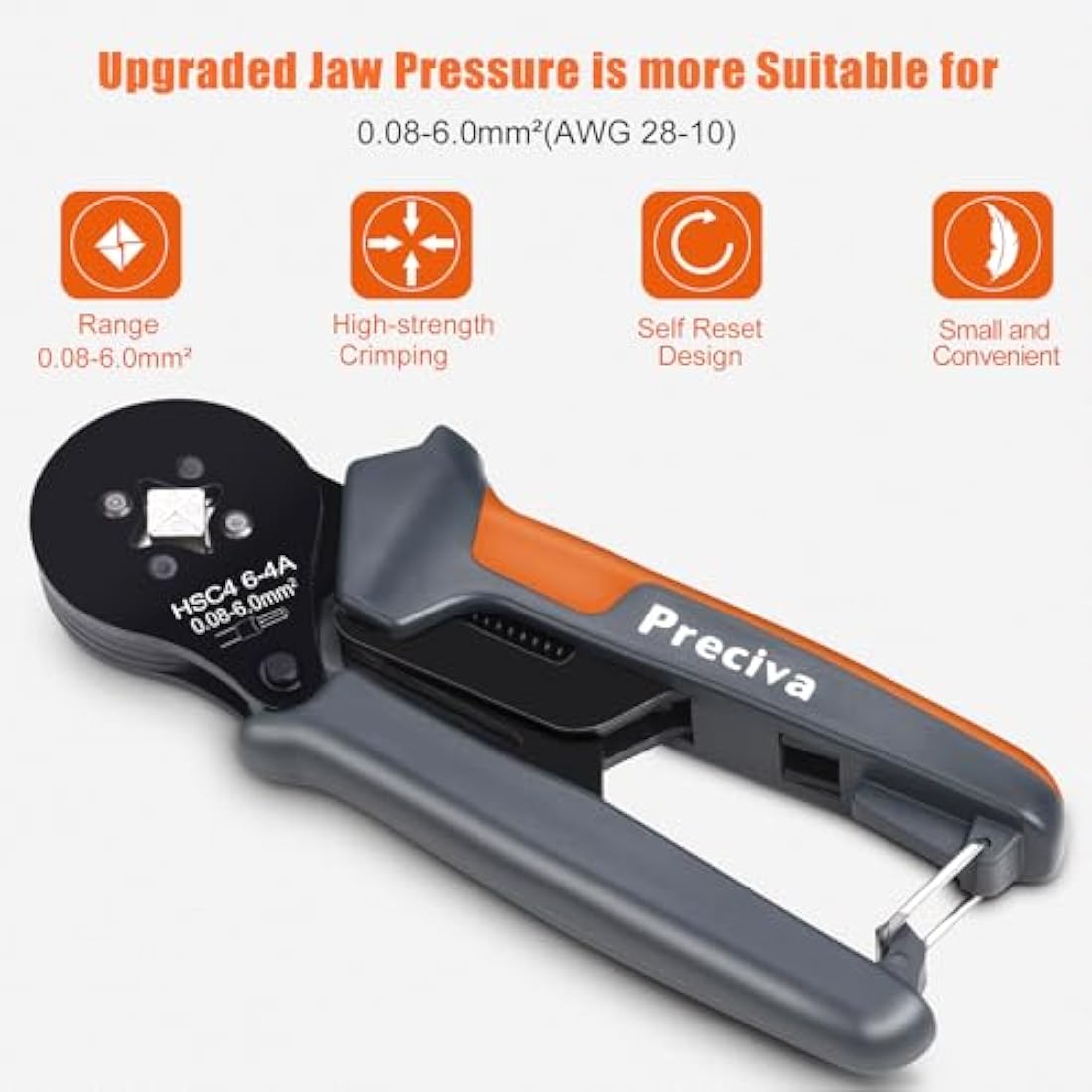 Preciva Ferrule Crimper Plier Kit | 1200 Terminal Connectors | AWG 28-10