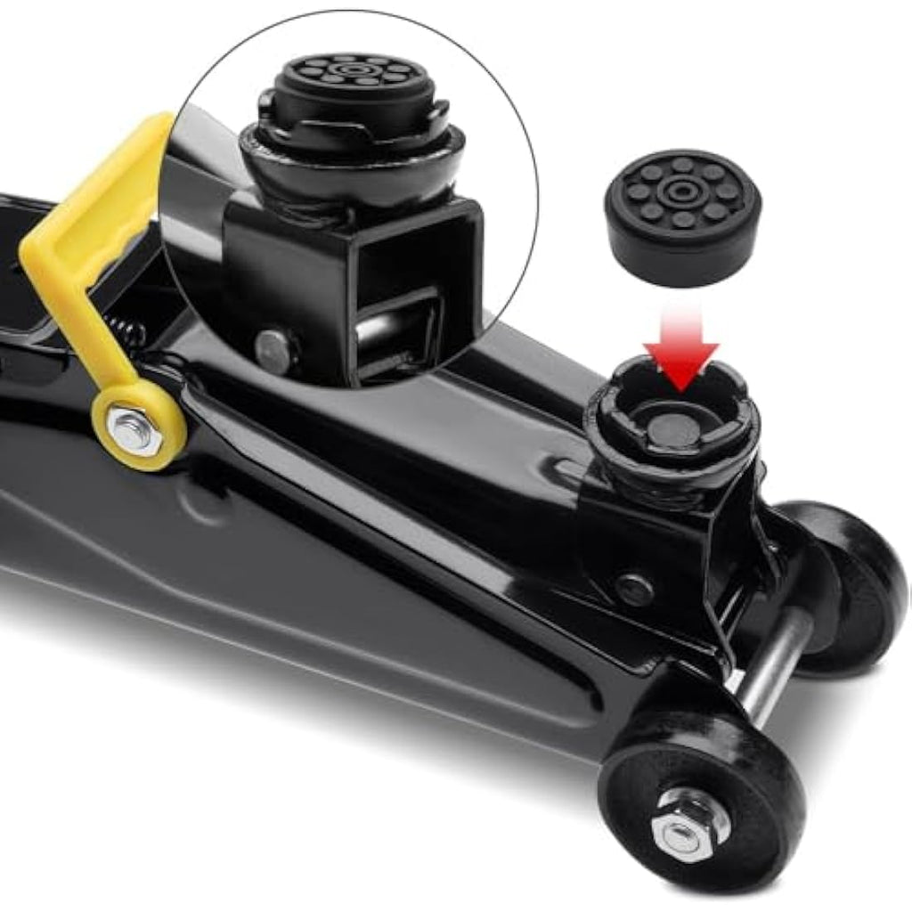 Deuba 2 Tonne Hydraulic Trolley Floor Jack with Case and Rubber Pad
