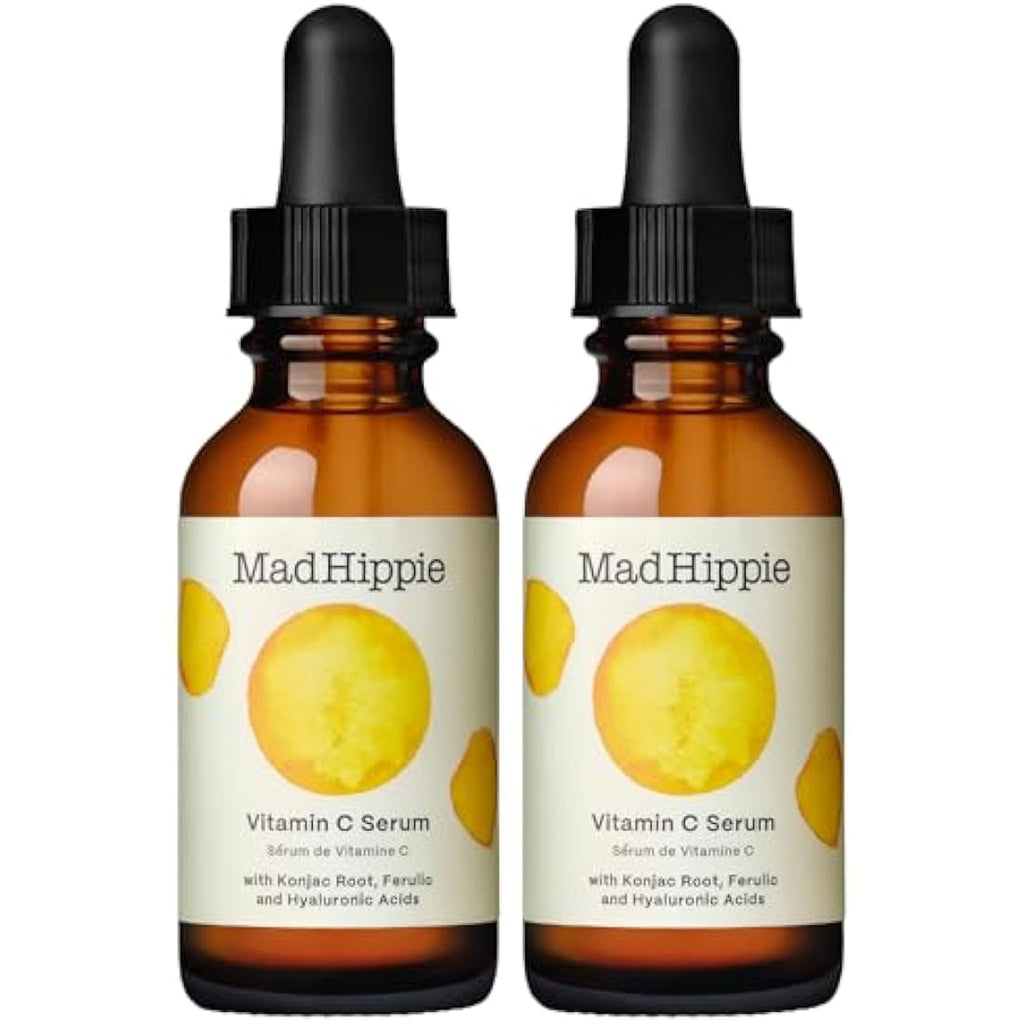 Mad Hippie Vitamin C Serum 2-Pack | Brightening Face Serum with Vitamin E