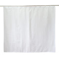 Jolof Store White Textured Short Shower Curtain | Weighted Fabric 71x67