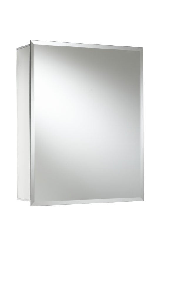 Croydex Winster Aluminium Bathroom Mirror Cabinet | Double Door 40x51cm