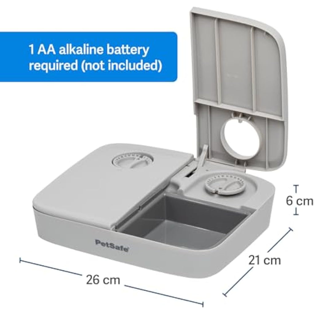 PetSafe 2 Meal Automatic Pet Feeder – BPA-Free Bowls for Cats & Dogs