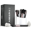 17PCS Professional Makeup Brush Set with Rotating Holder