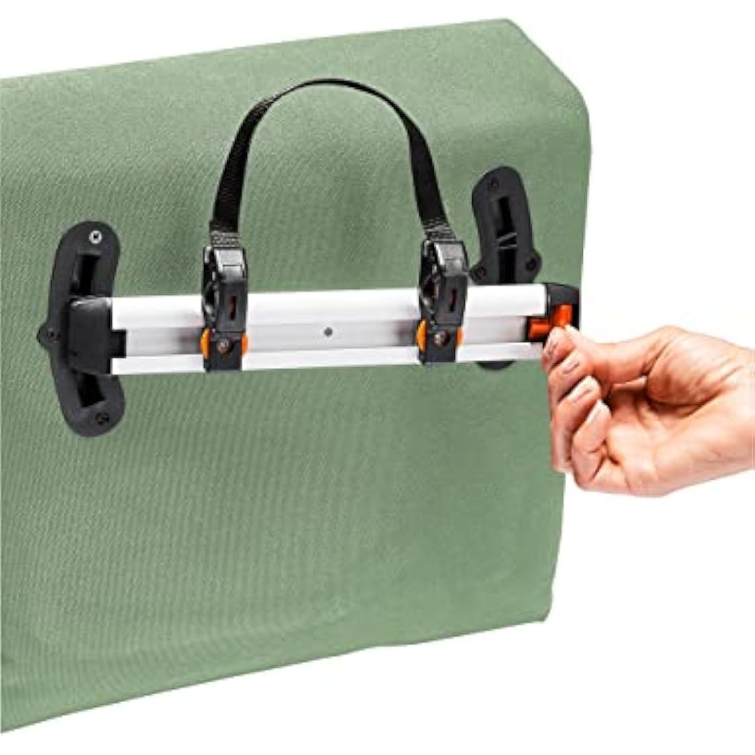 VAUDE 2-in-1 Bicycle Pannier Bag | 20L Waterproof Laptop Bag – Green