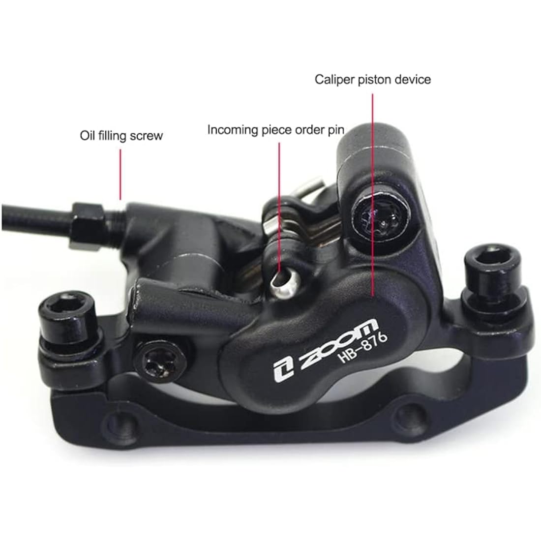 NYK ZOOM HB-876-E MTB 4-Piston Hydraulic Disc Brake for E-Bikes