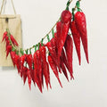 Artificial Red Chili Garland – 24 Inch Fake Pepper Wreath 2pcs
