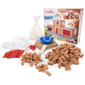 Teifoc Fire Station Stone Building Blocks Kit - 220 Piece STEM Toy