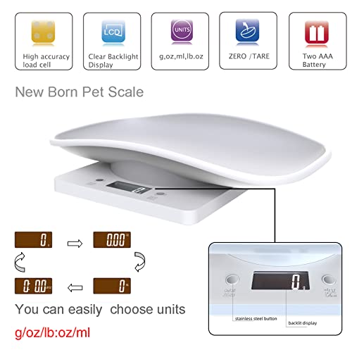 Digital Pet Scale | 10kg Small Animal Weighing Scale