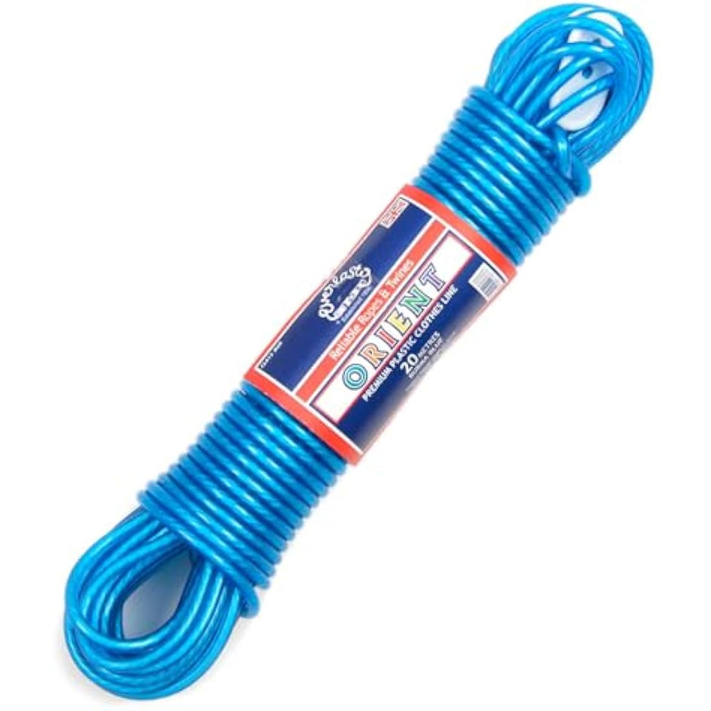 Everlasto Orient 20m Heavy Duty PVC Washing Line – 4.8mm Thick Blue