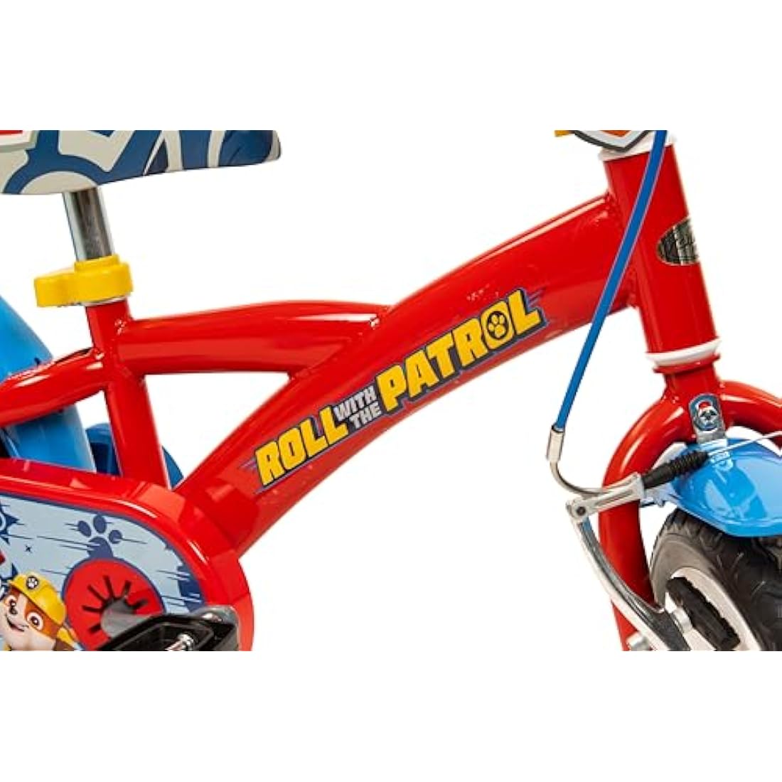 Toimsa Paw Patrol 12" Kids Bike with Training Wheels – Blue/Red