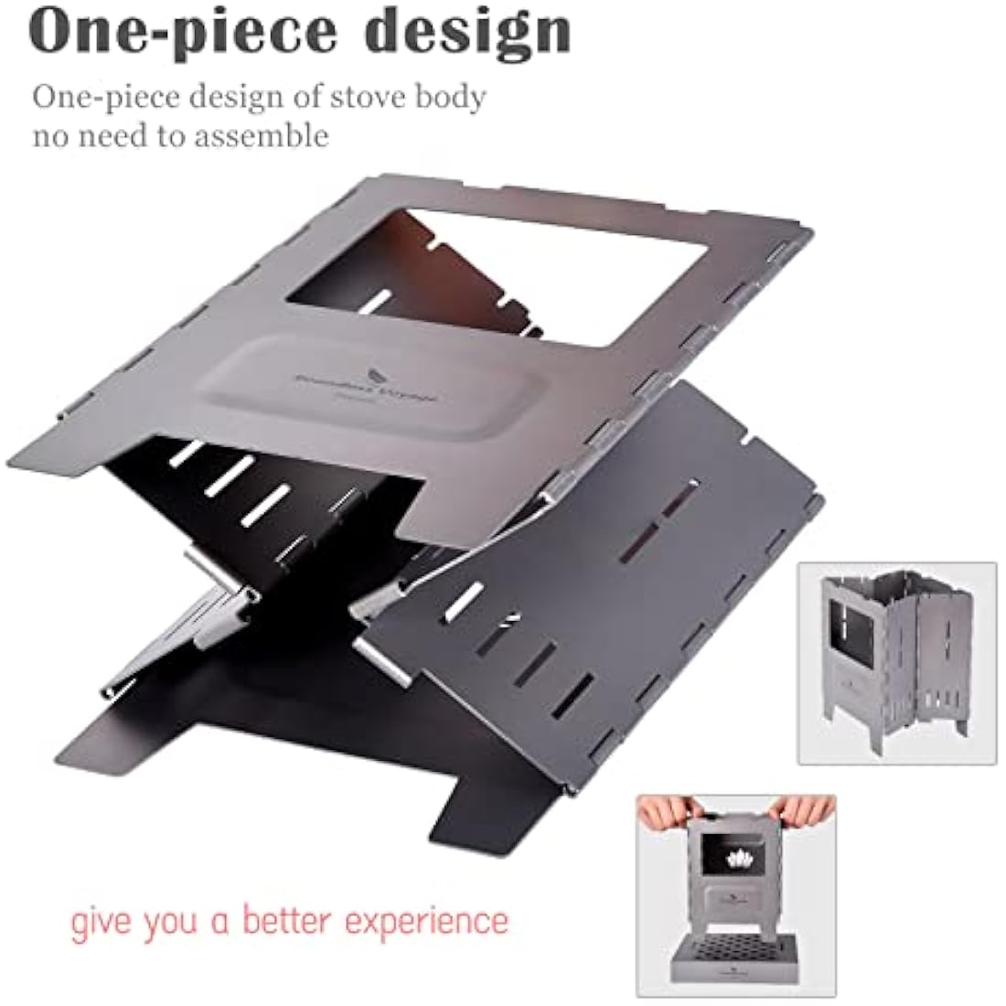Boundless Voyage Titanium Folding Wood Stove | Portable Camping Grill