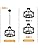 AOLALA 4-Light Black Metal Chandelier – Industrial Convertible Pendant Light