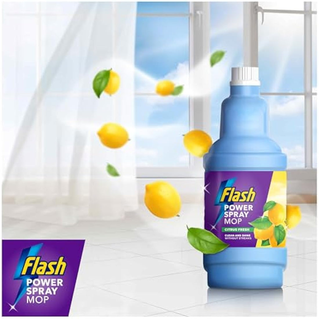 Flash Power Spray Mop Multi-Surface Floor Cleaner Citrus Fresh 5L