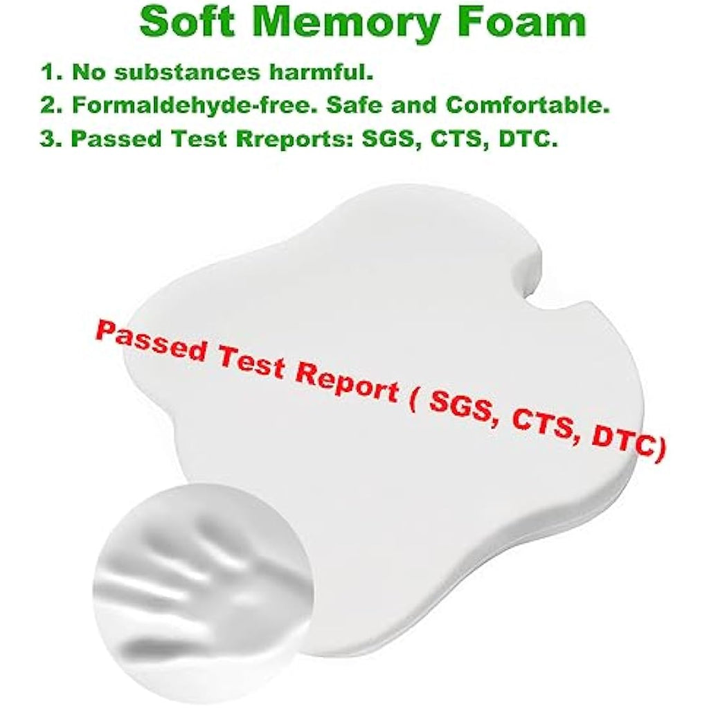 FOUNDCOOL Memory Foam Car Seat Cushion – Ergonomic Wedge Booster Pad