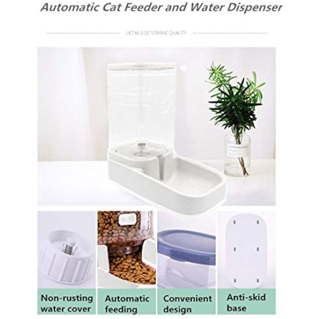 Old Tjikko Gravity Pet Feeder and Waterer Set | 3.8L BPA-Free Dispenser
