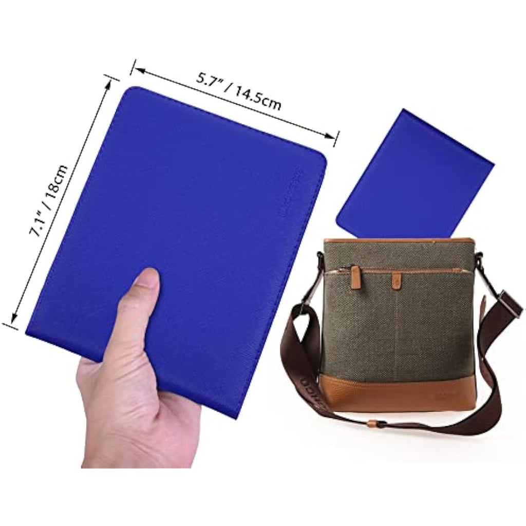 Wisdompro PU Leather Blue Badge and Timer Holder – Royal Blue Wallet