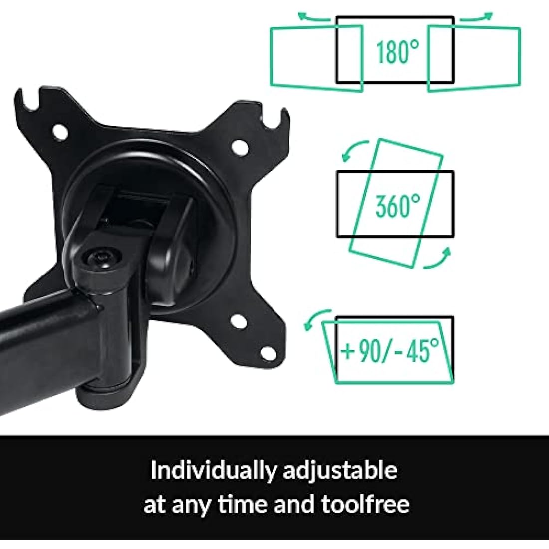 ARCTIC Z1 Basic Monitor Arm – Single Desk Mount for 34"/38" Ultrawide