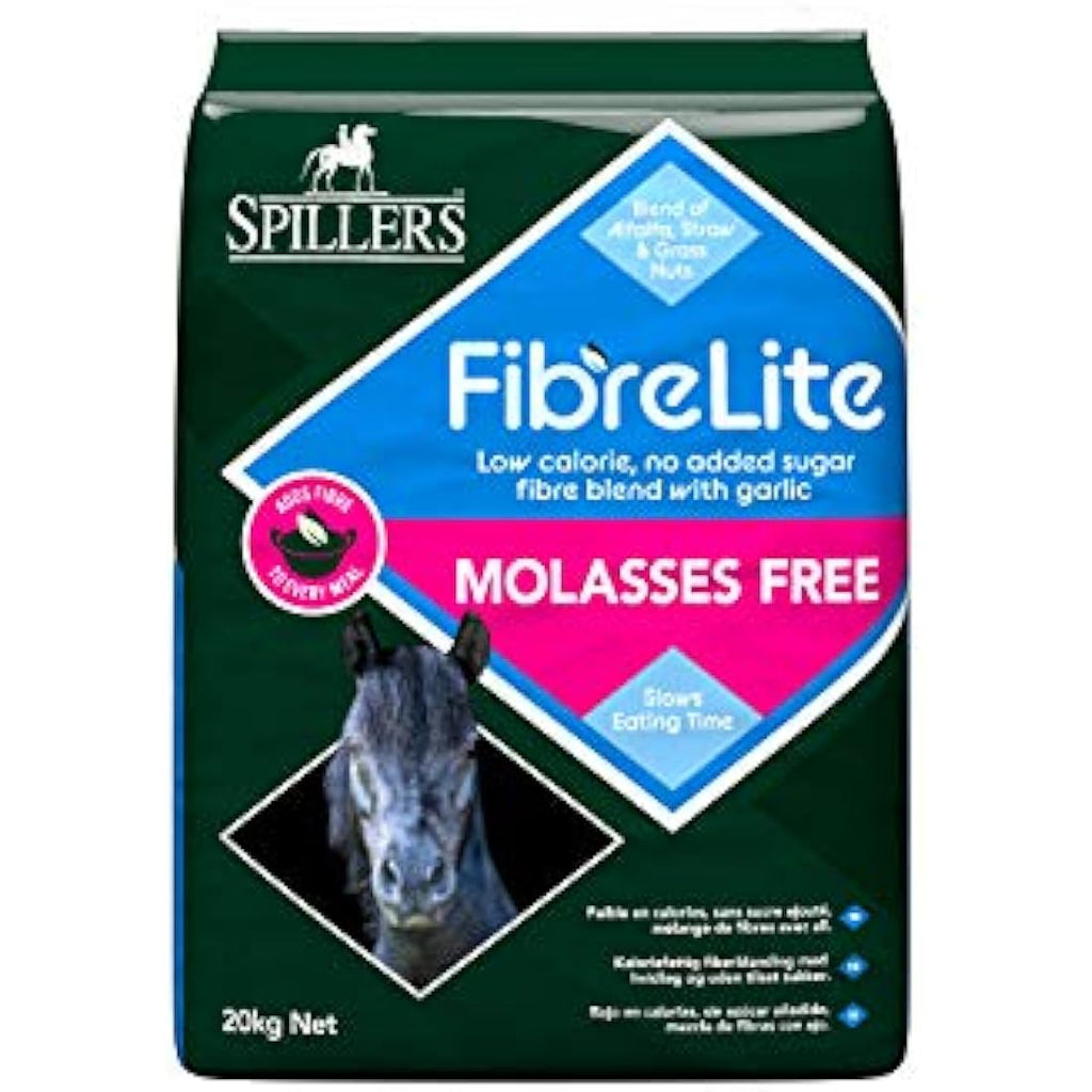 SPILLERS Fibre Lite Molasses Free Horse Feed with Alfalfa & Garlic - 20kg