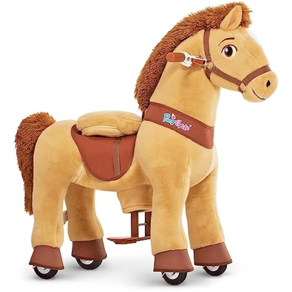 PonyCycle Essential Model E Ride-on Horse with Brake - Light Brown