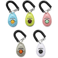 Dog Training Clicker Pack of 5 with Wrist Straps – 5 Colors