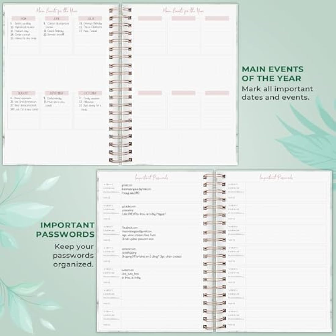 Planberry Undated Hourly Schedule Planner – Large Productivity Organizer