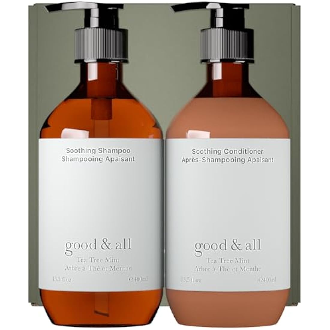 Good&All Tea Tree Shampoo and Conditioner Set for Dry Itchy Scalp