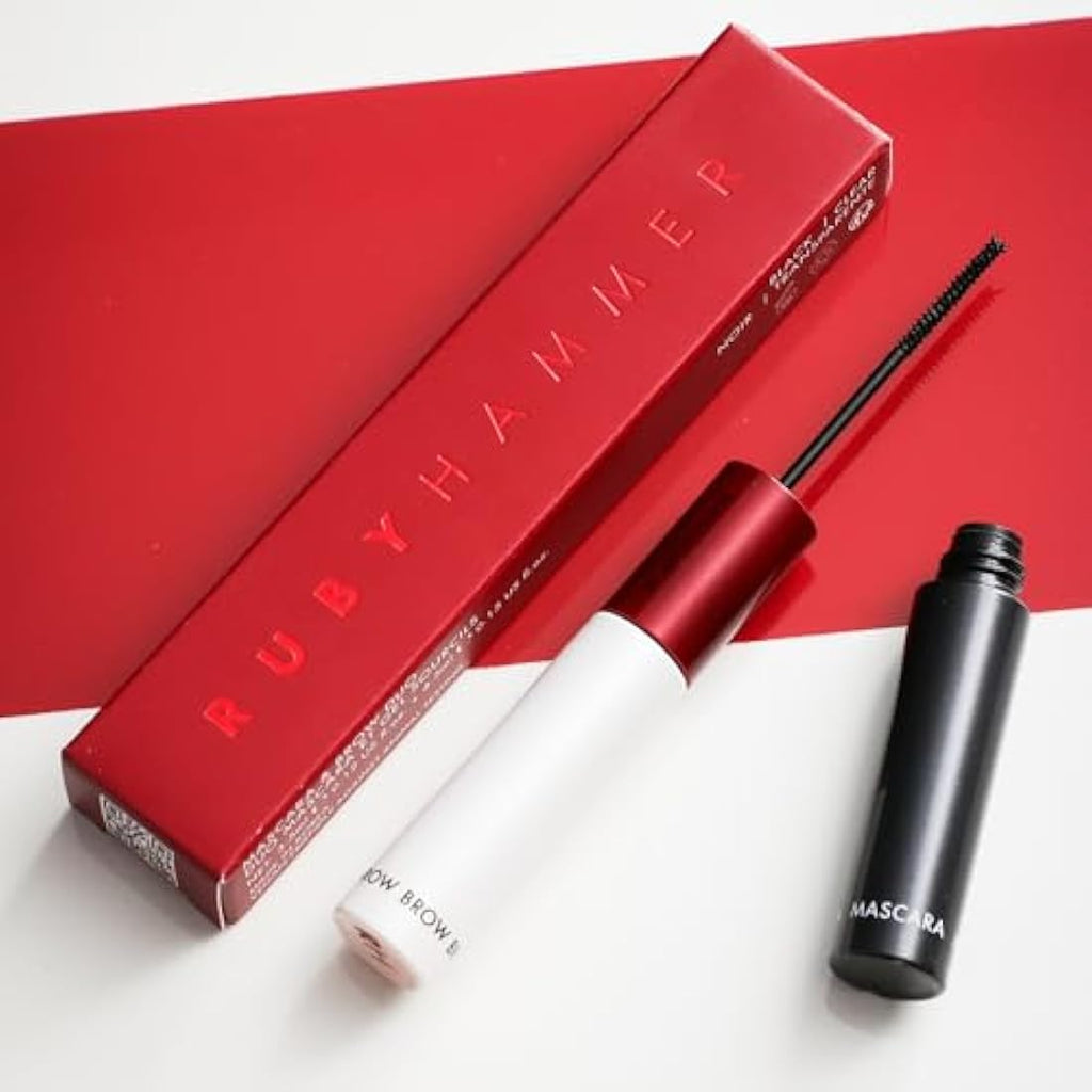 Ruby Hammer Mascara & Brow Duo – Tubing Formula with Peptides