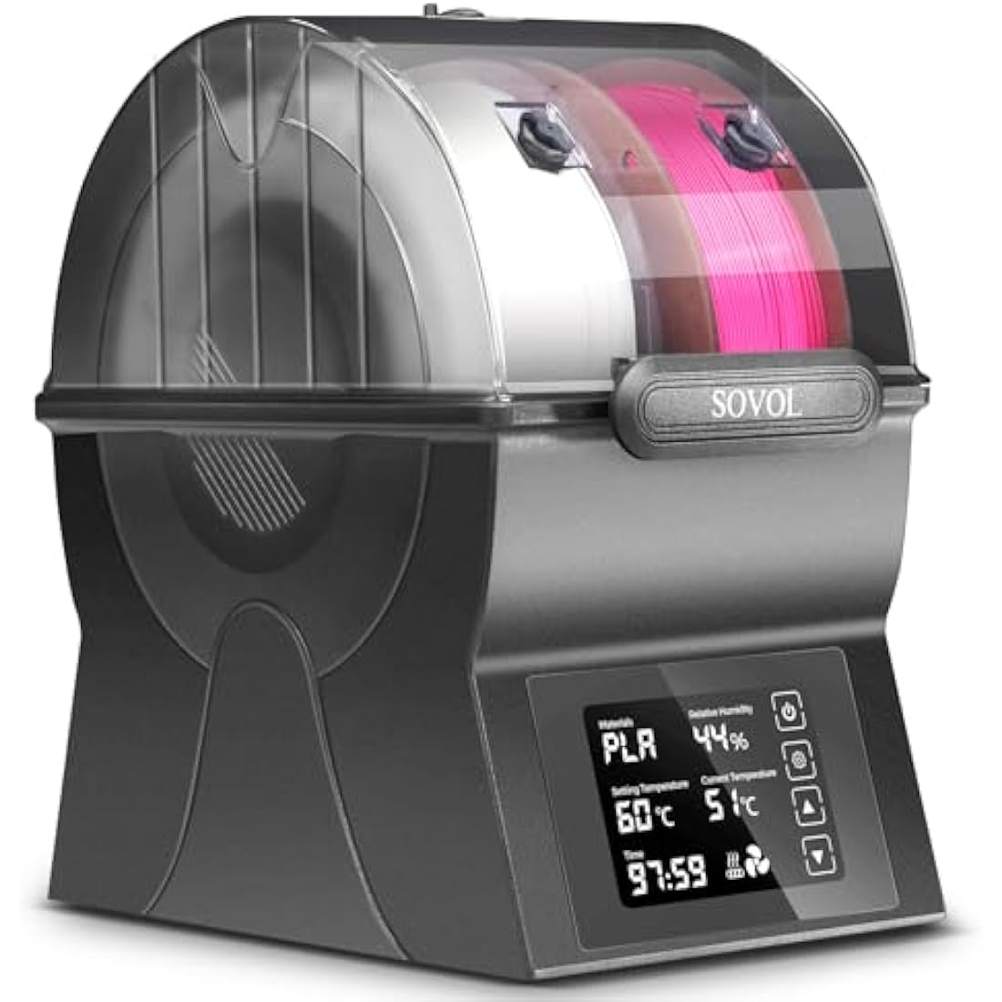 Sovol SH02 Filament Dryer – Dual Spool 3D Printer Dry Box with 150W PTC Heater