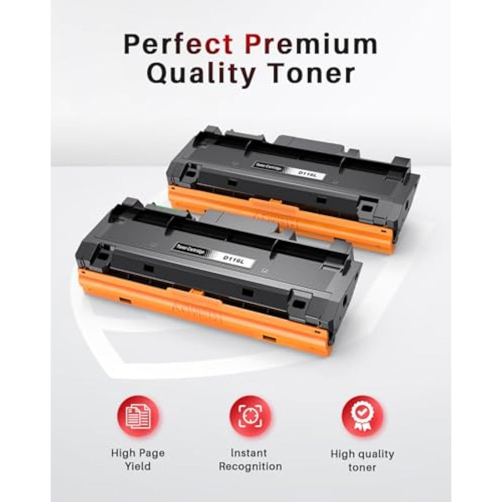 Halloya MLT-D116L Compatible Black Toner Cartridge for Samsung Xpress, 2-Pack