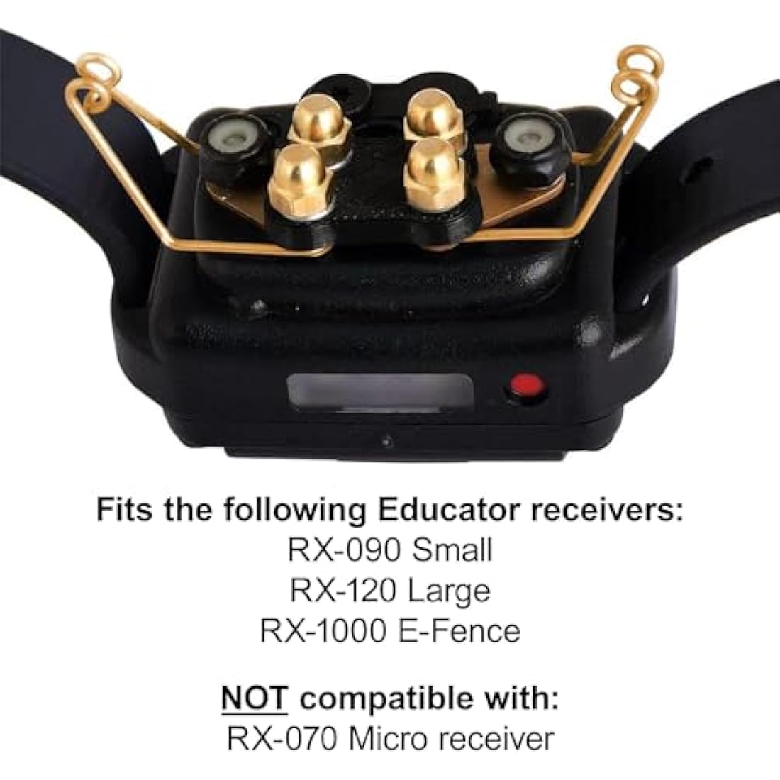 Educator Winged Comfort Pad – Gold Titanium Dog Collar Accessory