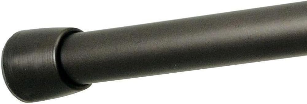 iDesign Metal Tension Shower Curtain Rail – 66-107cm No-Drill Pole