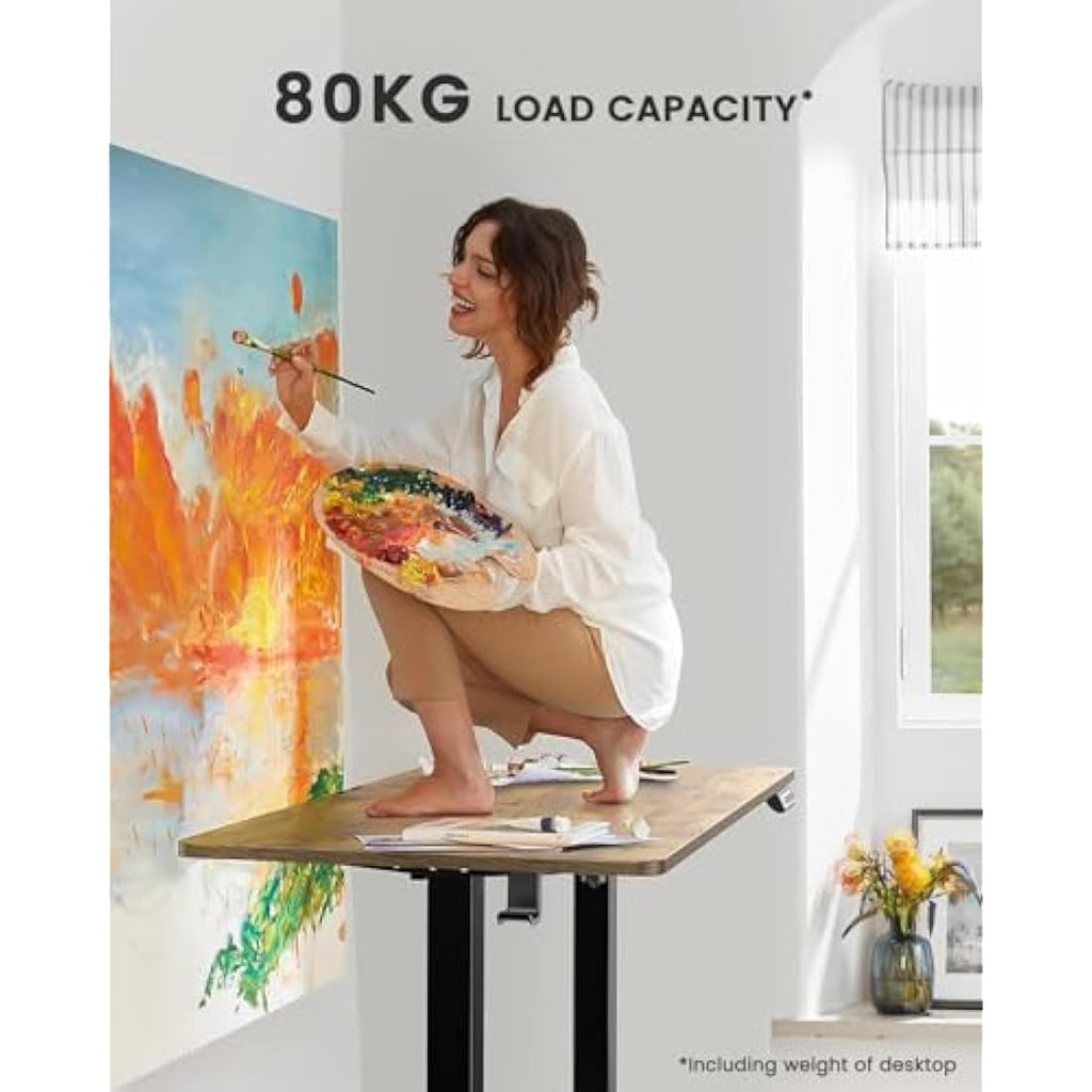ErGear Electric Standing Desk – 120x60cm Height Adjustable Sit Stand