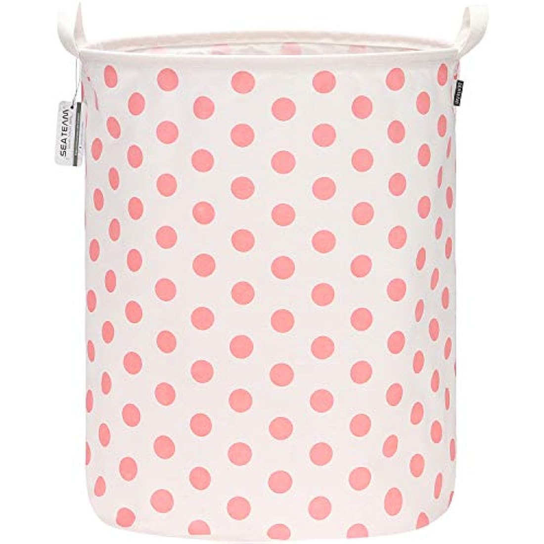 Sea Team Waterproof Ramie Cotton Laundry Hamper – Large Folding Storage Bin