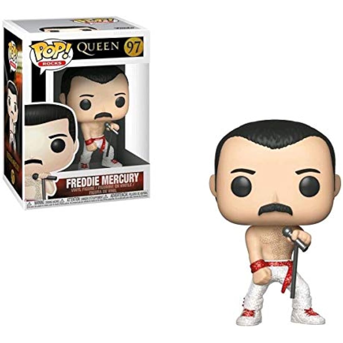 Funko Pop! Queen: Freddie Mercury Diamond Glitter Vinyl Figure #97