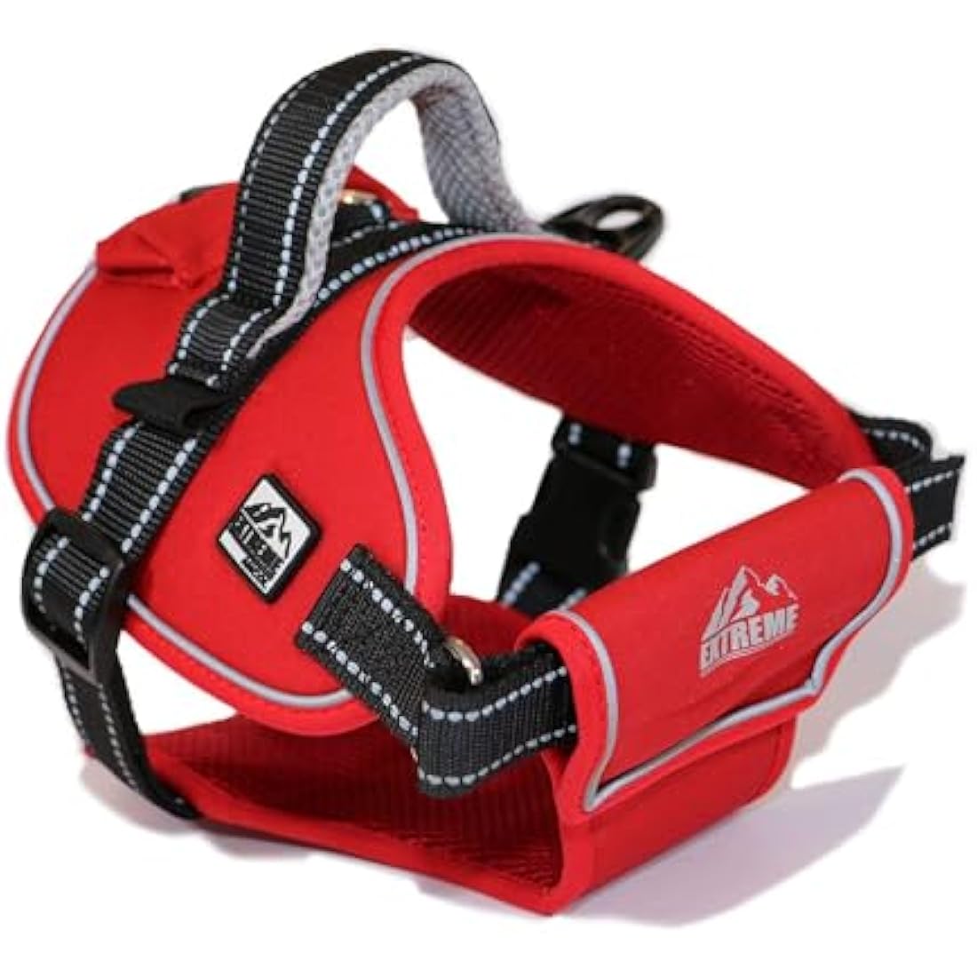 Ancol Extreme Heavy Duty Dog Harness – Padded Mesh & Handle, Red, XL