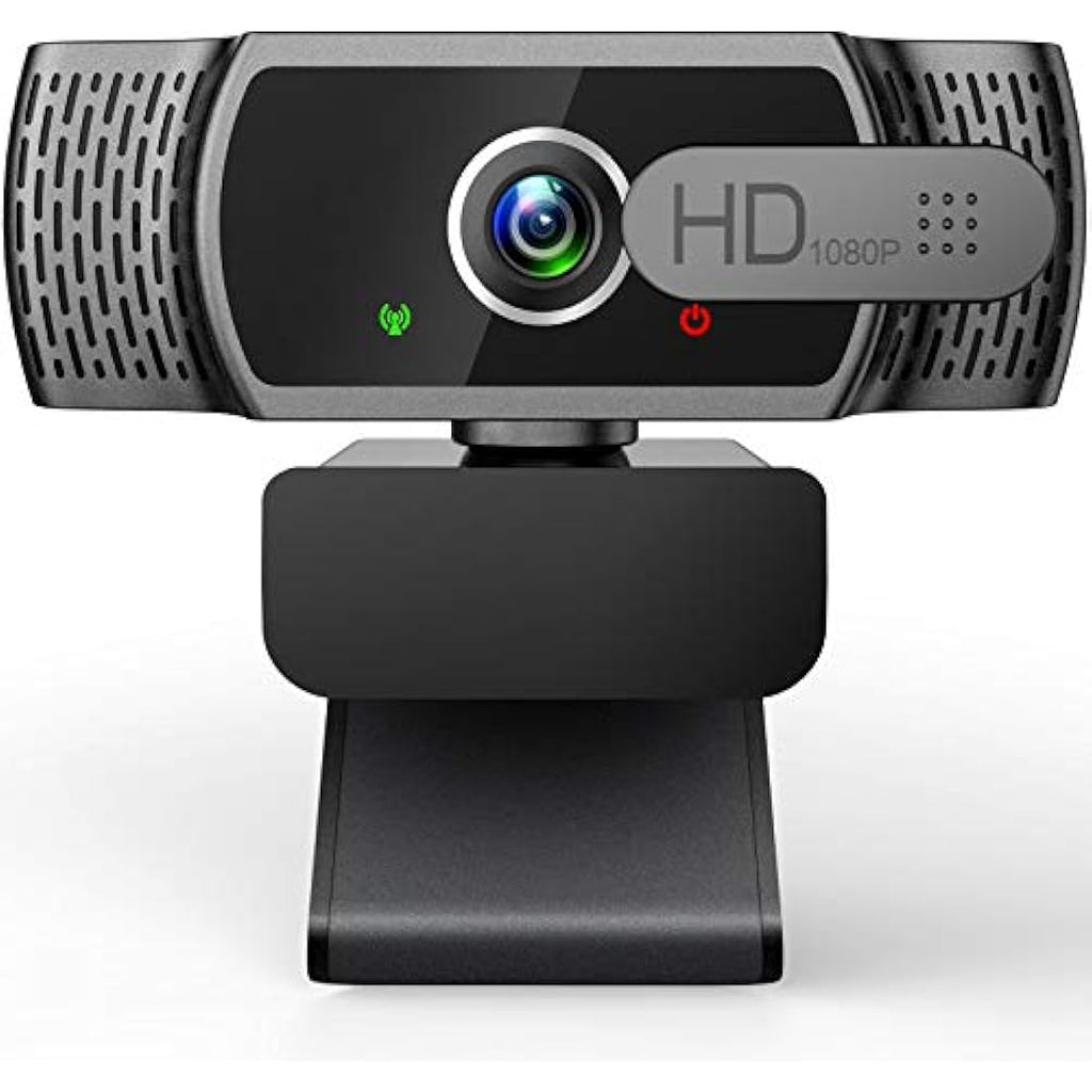 1080P FHD Webcam with Privacy Cover and Noise-Canceling Mic