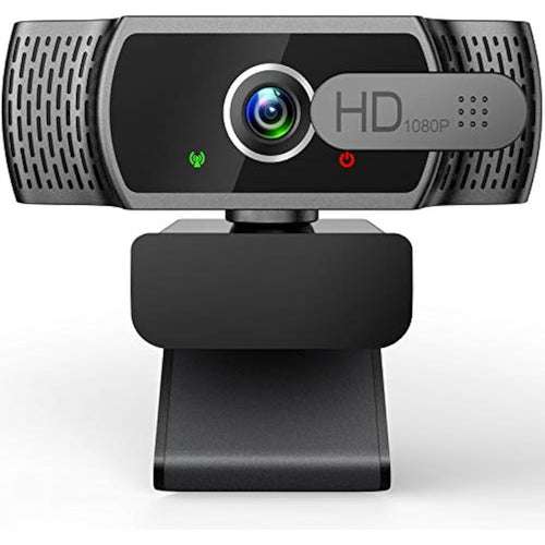 1080P FHD Webcam with Privacy Cover and Noise-Canceling Mic