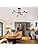 MRHYSWD 6-Light Black Sputnik Ceiling Light – Modern Industrial Chandelier