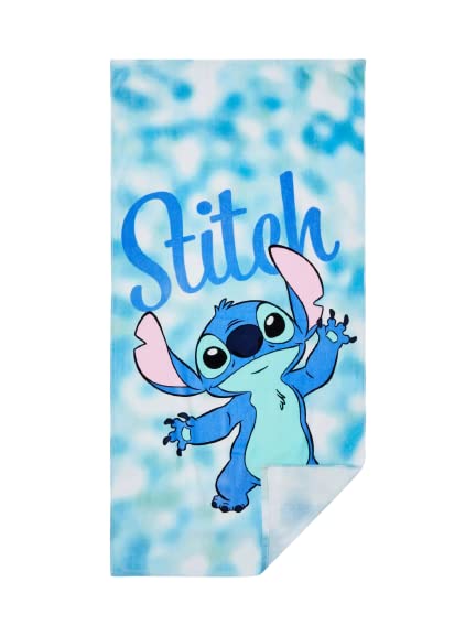 Disney Lilo & Stitch Kids Beach Towel | Soft Cotton Bath Sheet by