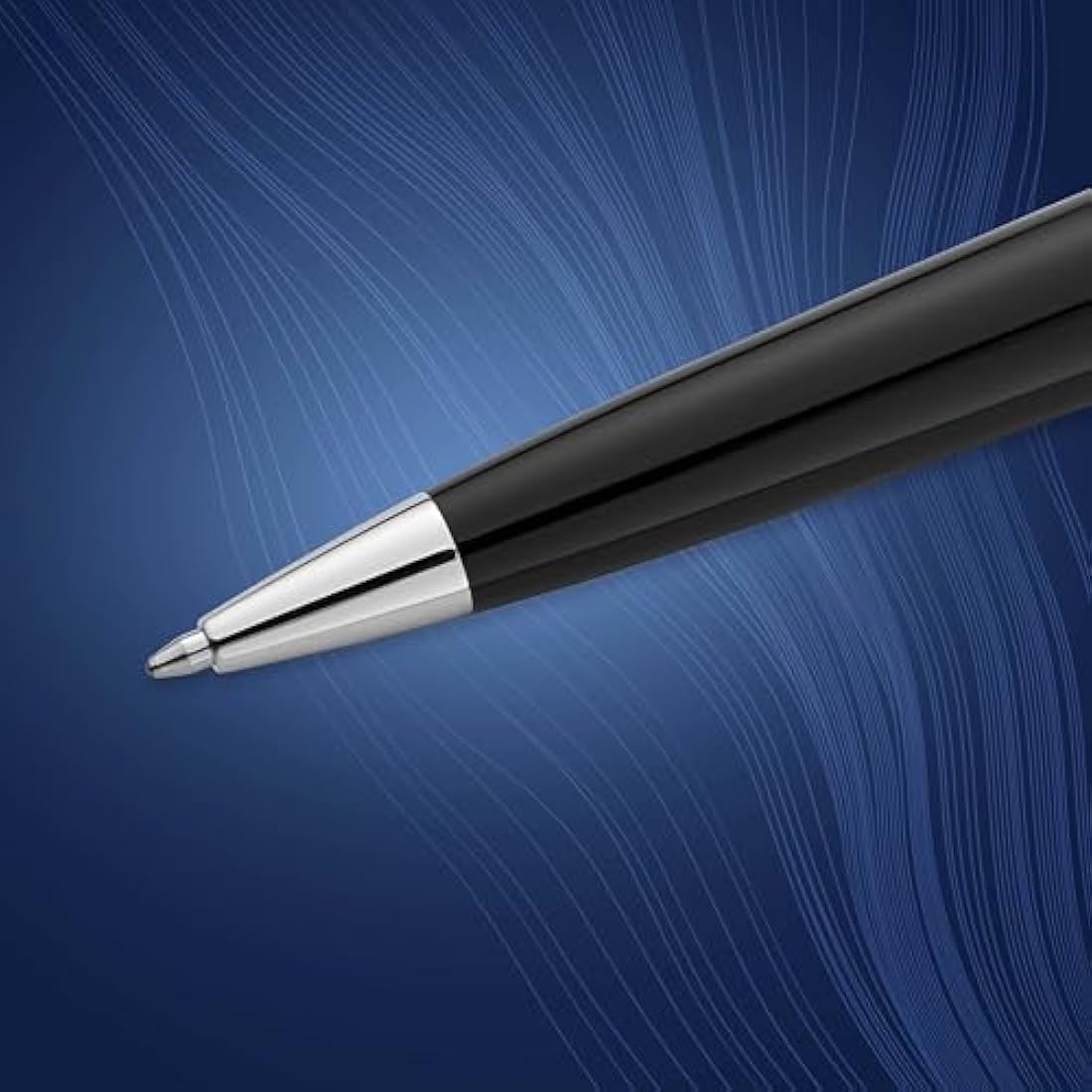 Waterman Expert Ballpoint Pen | Gloss Black & Chrome | Medium Tip