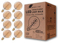 greenandco E27 G95 Vintage LED Filament Bulb - 2000K Warm White, 8-Pack