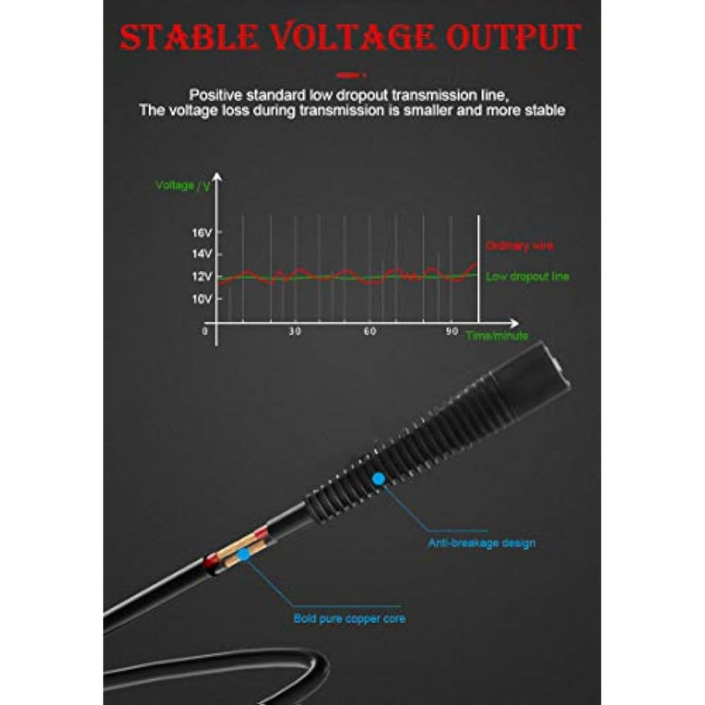 12V Shaver Charger for Braun Series 3 5 7 9 Razor Power Cord