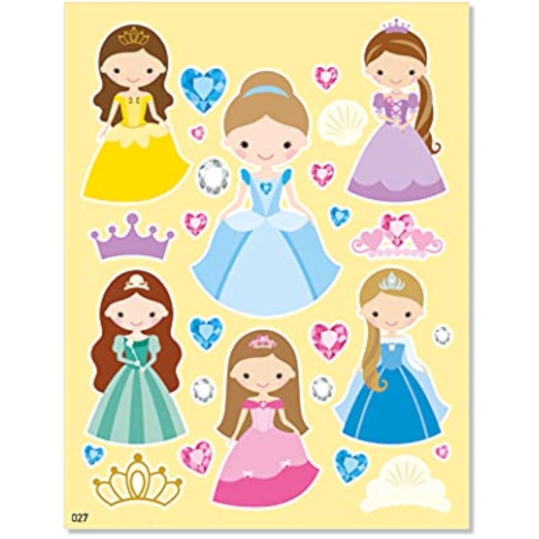 Princess Pocket Sticker Book | 5 Page Reusable Kids Stickers