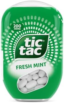 Tic Tac Fresh Mint Sweets – Bulk Box of 8 x 200 Mints for Party Bags