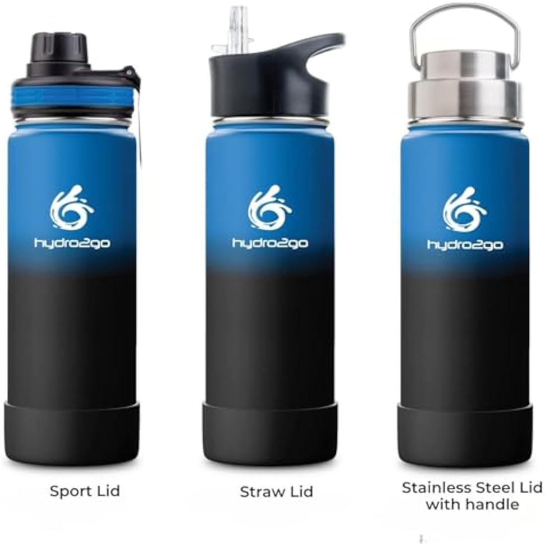 hydro2go Stainless Steel Water Bottle – 530ml Insulated Thermal Mug