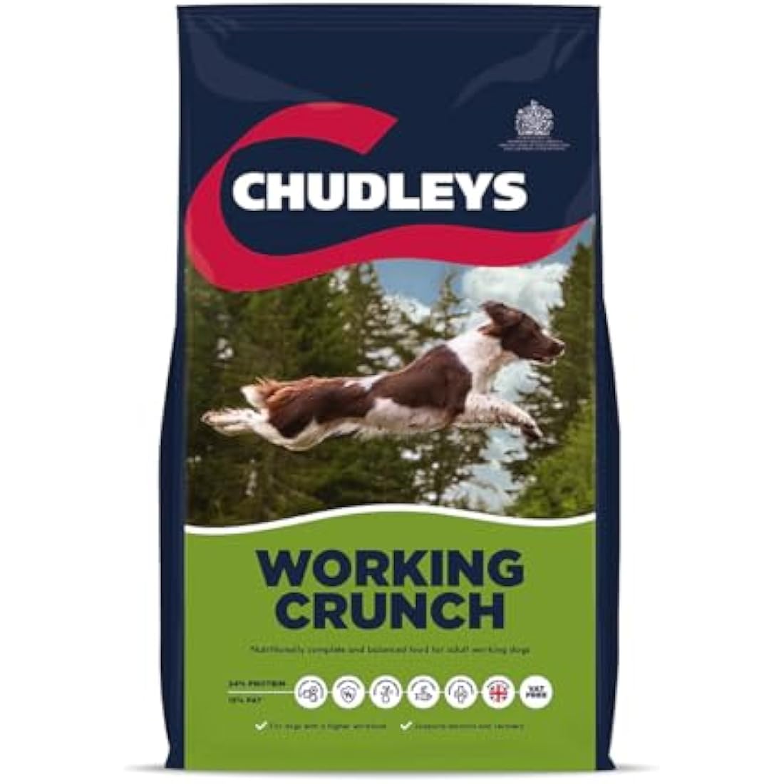 Chudleys Working Crunch Dry Dog Food with Joint Care - Poultry, 15kg