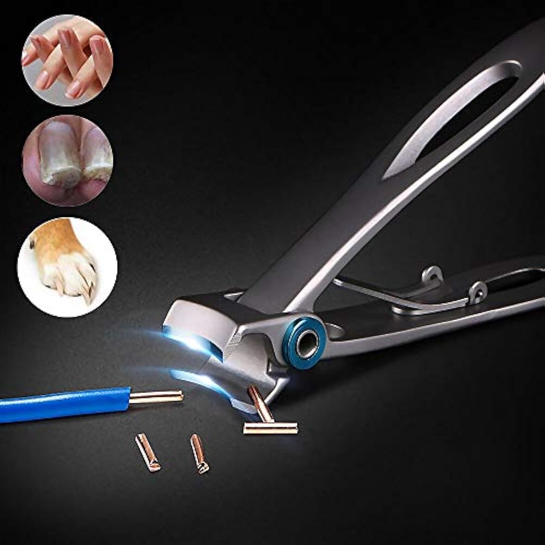 Wide Jaw Nail Clippers – Stainless Steel for Thick Nails