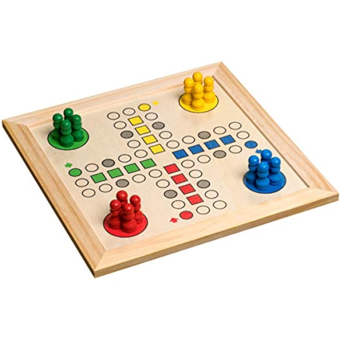 Philos 8-in-1 Wooden Game Compendium – 23cm Pine Chess & Classic Set
